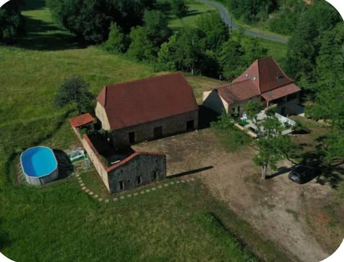 Maison de vacances pour 6 personnes, avec jardin ainsi que piscine et vue