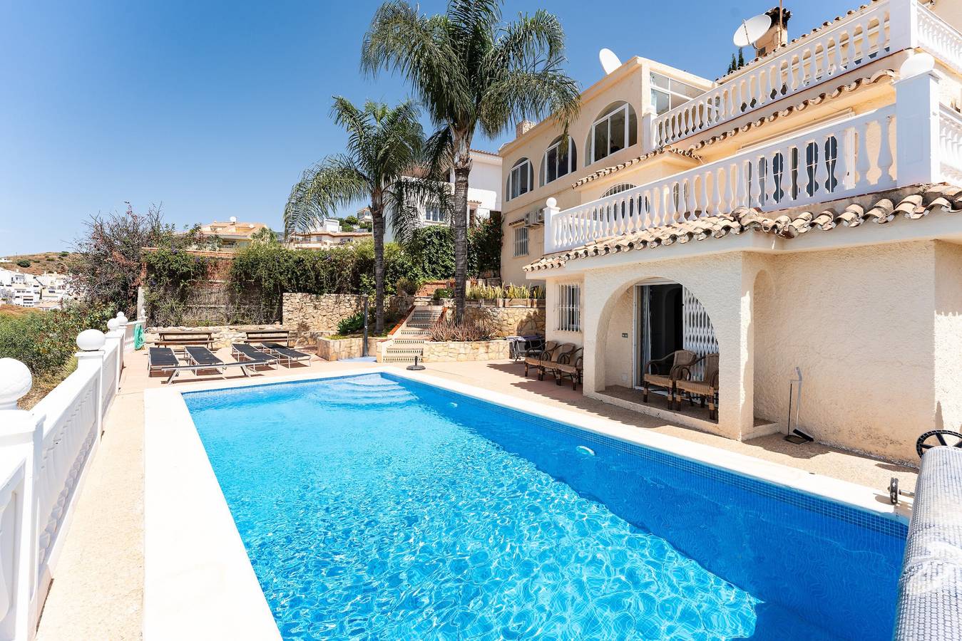 Villa 'Janina' mit Meerblick, Wlan und Klimaanlage in Torreblanca (Fuengirola), Fuengirola