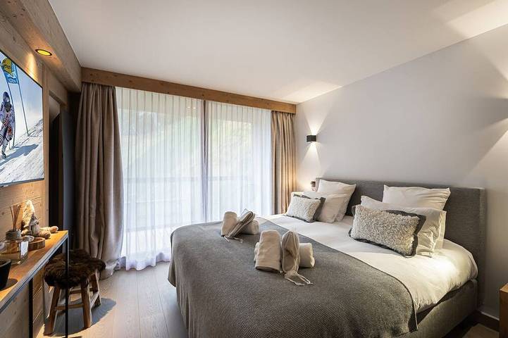 Entire apartment, Beautiful 76m² apartment in Courchevel, near slopes, 3 bedrooms, parking in Saint-Bon-Tarentaise, Massif de la Vanoise