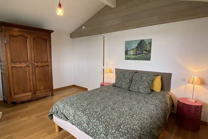 Schönes Holzhaus mit Meerblick in Gujan-Mestras, Arcachon und Umgebung