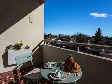 Gîte pour 2 personnes, avec terrasse à Lunel