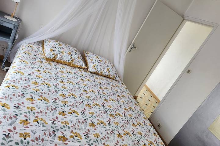 Appartement de vacances pour 3 personnes, avec jardin