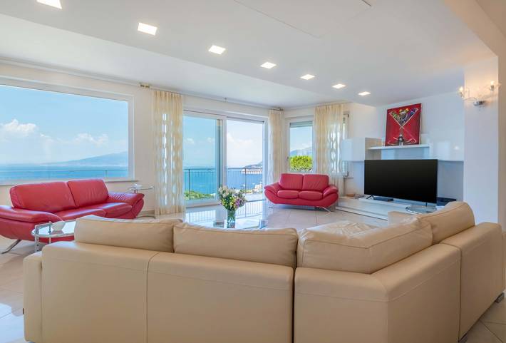 Location de vacances pour 10 personnes, avec jardin et vue sur l’océan à Sorrento - 3