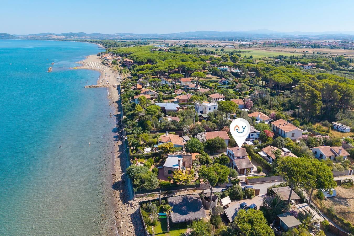 Villa Janela Escape & Retreat, 30m from the Beach in Orbetello, Grosseto Provinz
