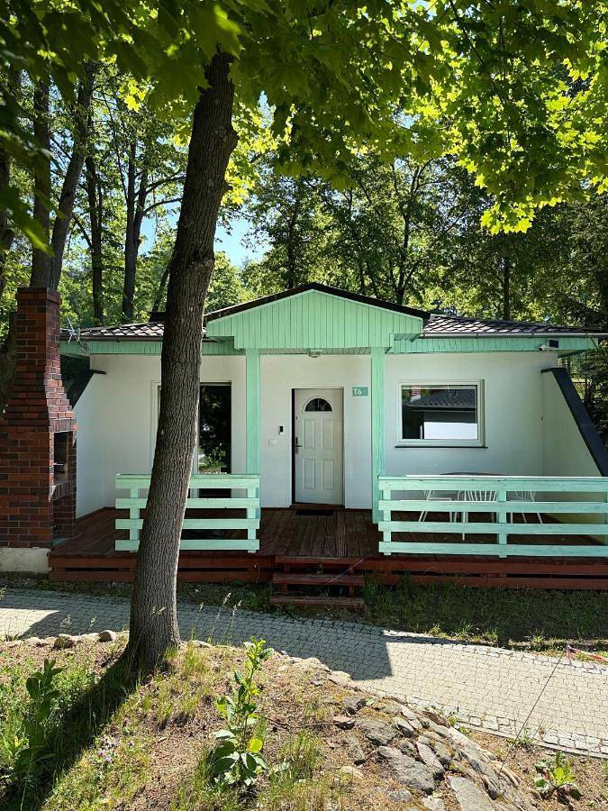 Dom dla 4 osób, z Balkon i Taras oraz Ogród i Widok na jezioro w Łagów