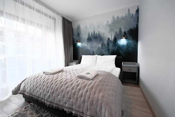 Apartament wakacyjny dla 4 osób, z ogród i sauna w Zarzecze