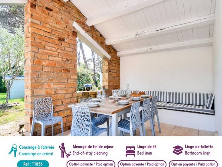 Gîte pour 10 personnes, avec piscine et jardin, animaux acceptés dans Plage de la Linière - 2