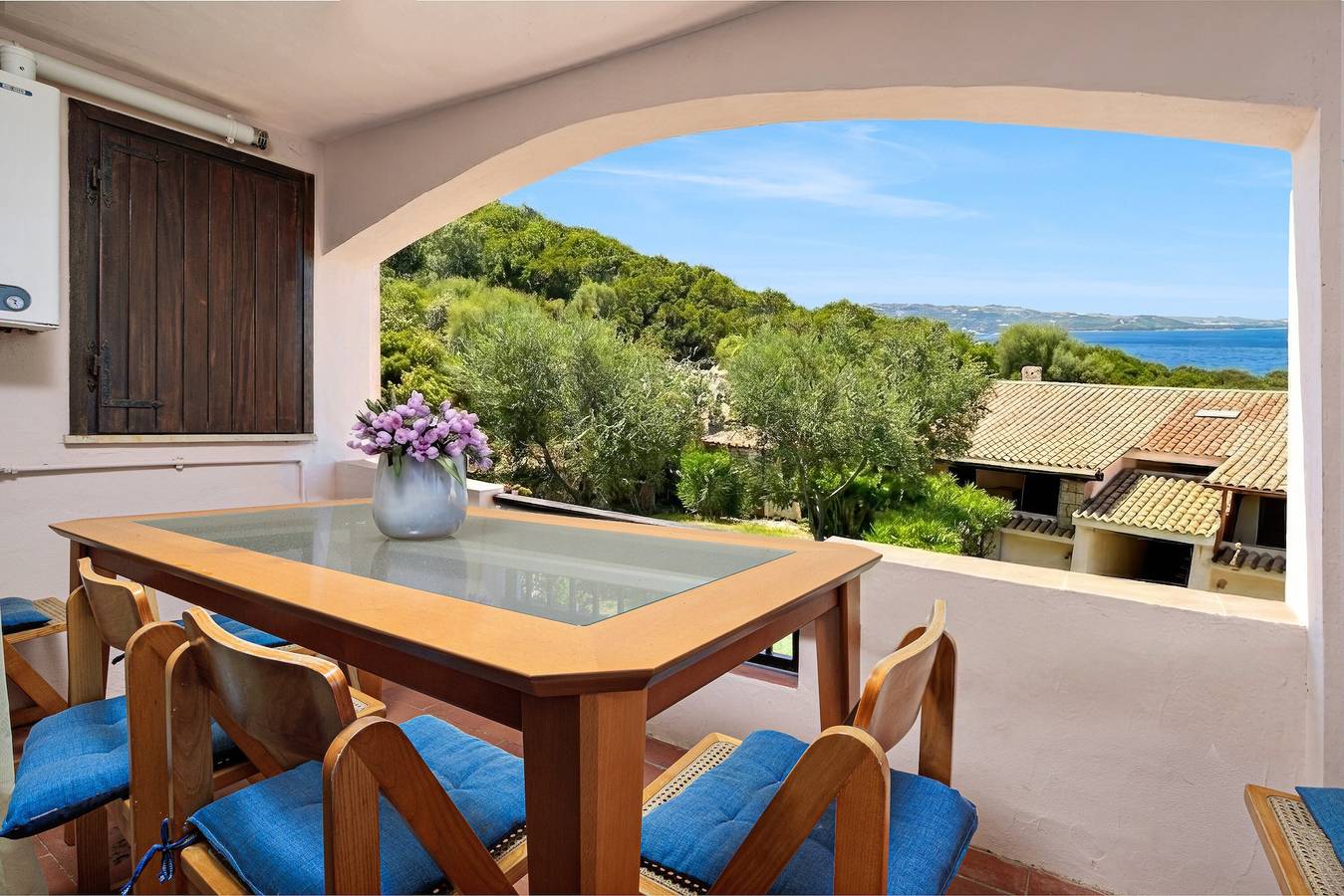 Ferienhaus 'Vista Sul Blu - Costa Smeralda' mit Meerblick, Gemeinschaftspool und Wlan in Baja Sardinia, Arzachena