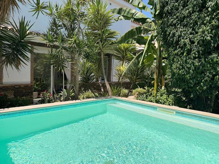 Chalet para 7 personas, con jardín además de piscina y vistas en Mijas Costa