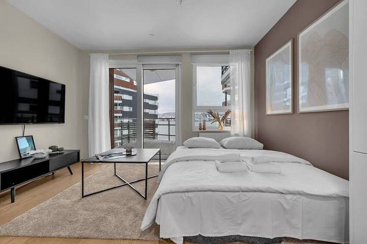 Ganze Wohnung, Cozy Arctic Apartment - 1 bed with free parking in Tromsø