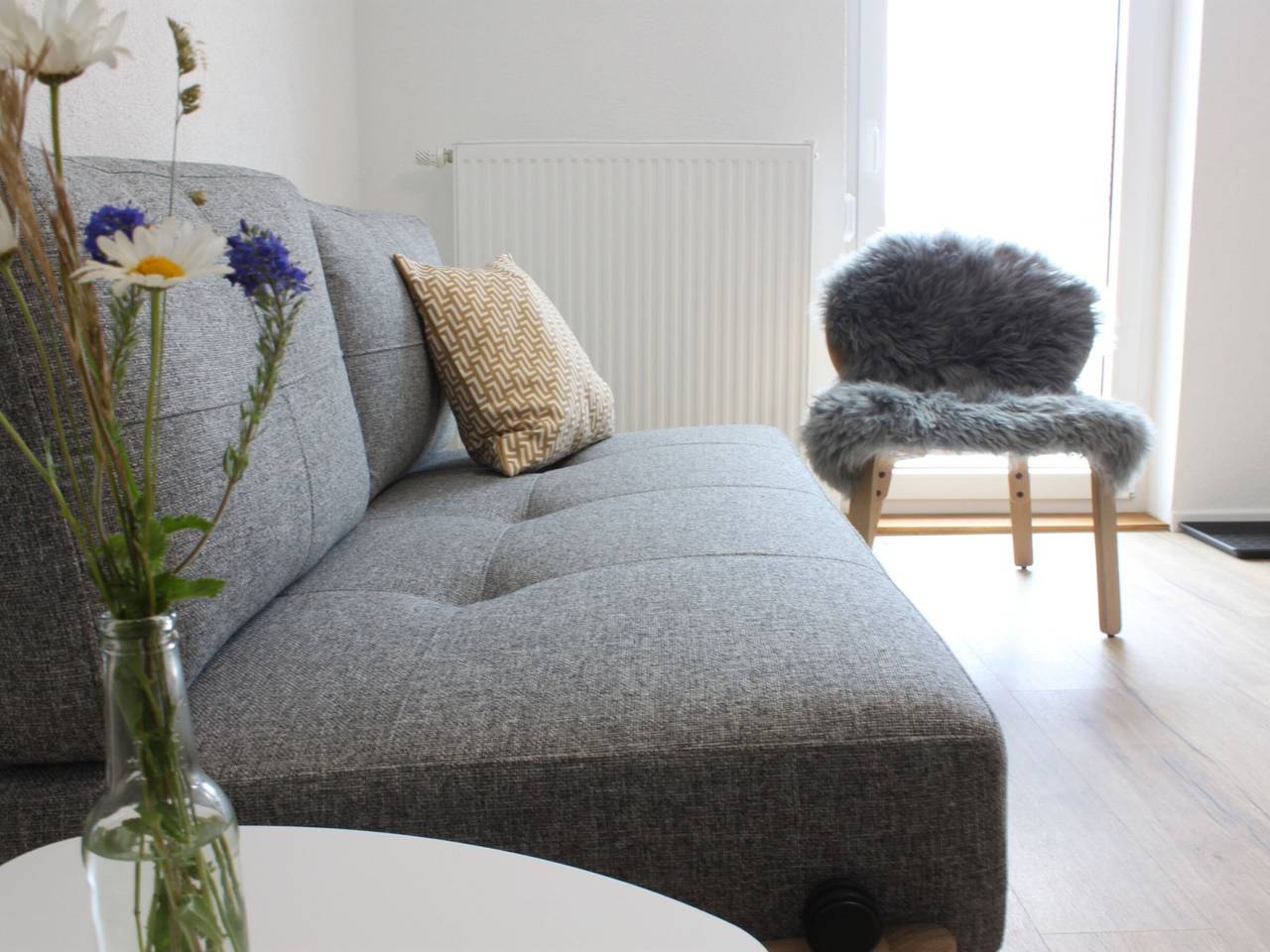 Ganze Wohnung, Ferienwohnung 2, 41 qm, 1 Schlafzimmer mit Doppelbett, 1 Schlafsofa, max. 3 Personen in Burladingen, Neckar-Alb
