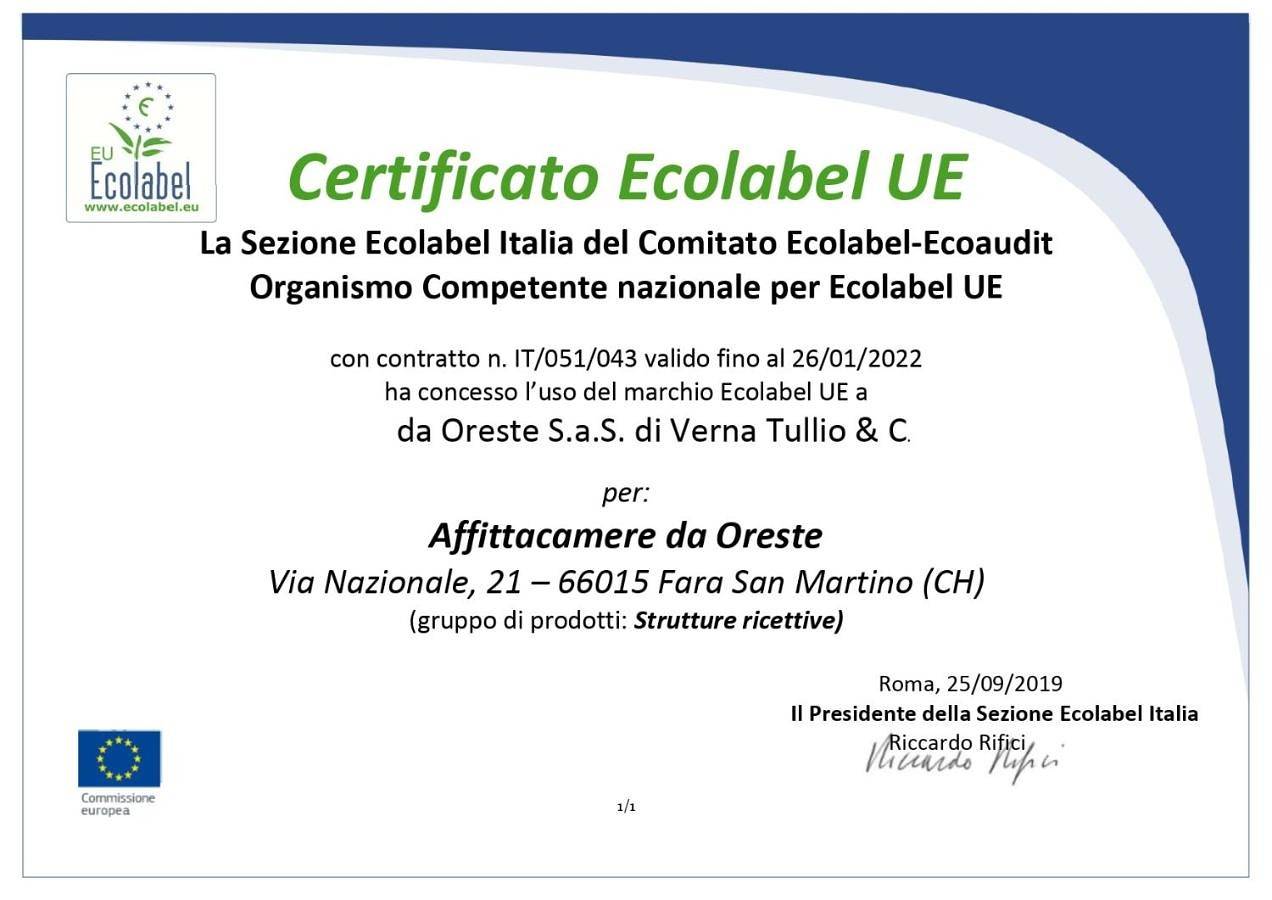 Da Oreste Affittacamere in Fara San Martino, Parco Nazionale della Majella