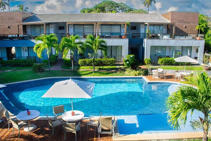 Casas e apartamentos de temporada para 5 pessoas, com vista e piscina infantil e ainda piscina and jardim, com animais de estimação em Imbassai