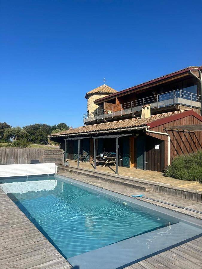 Gîte pour 16 personnes, avec jardin ainsi que terrasse et piscine, animaux acceptés à Villarzel-du-Razès - 3