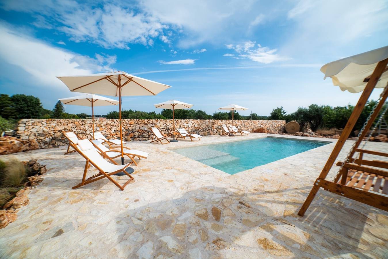 Villa 'Mario Pool and Relax' mit privatem Pool, Wlan und Klimaanlage in Mottola, Tarent Provinz