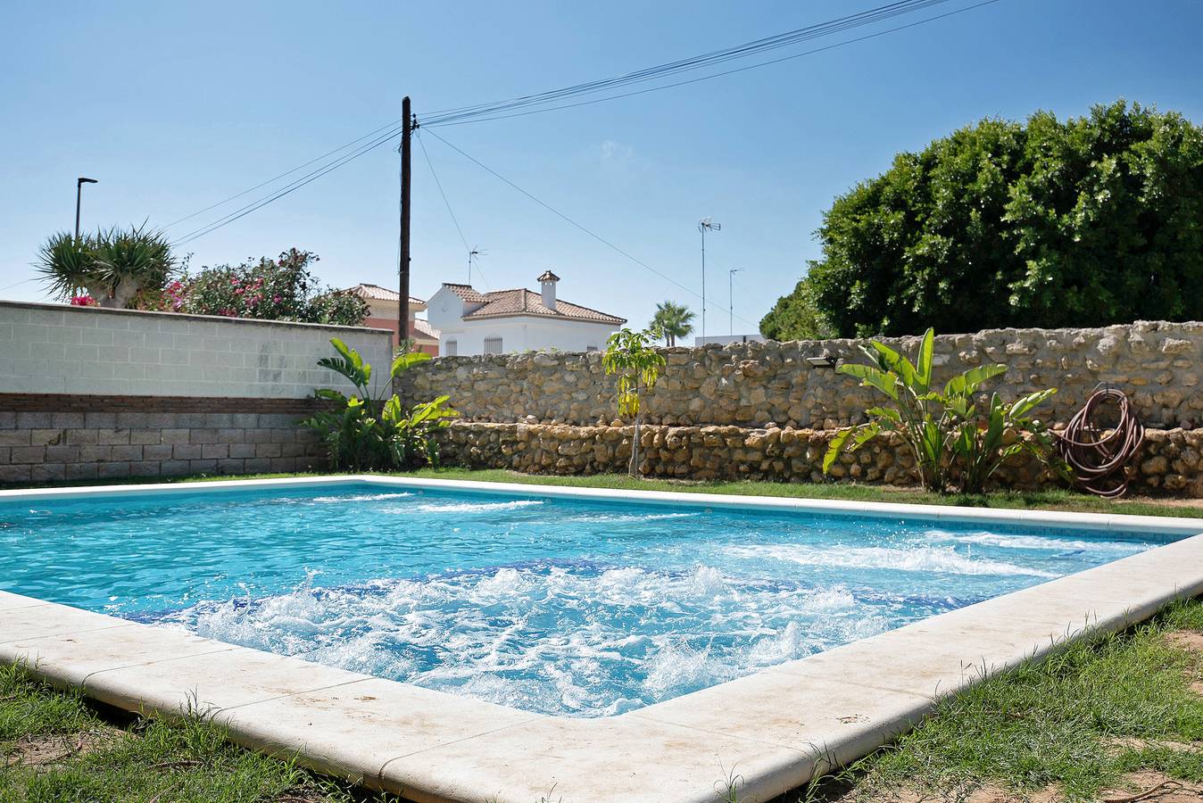 Casa de vacaciones "Casa Dago" que admite mascotas, cerca de la playa, con piscina y Wi-Fi in La Barrosa, Chiclana de la Frontera