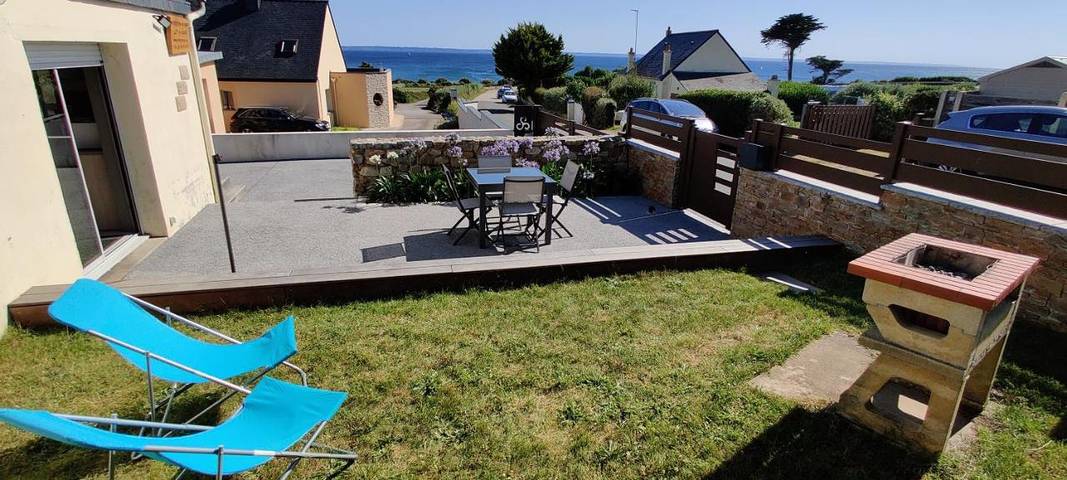 Location de vacances pour 4 personnes, avec vue et jardin dans Plage de Trez Bellec - 2