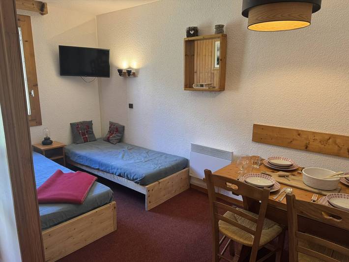 Ganzes Studio, Südterrasse, studienhälfte 4P, skipistenrand, 10 min Esf, Piou Piou, Geschäfte, Ski depot, Komfortable Ausstattung in Valmorel, Les Avanchers-Valmorel