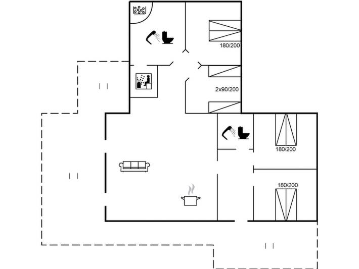 Ferienhaus für 8 Personen, mit Terrasse und Sauna, mit Haustier in Saltum - 2