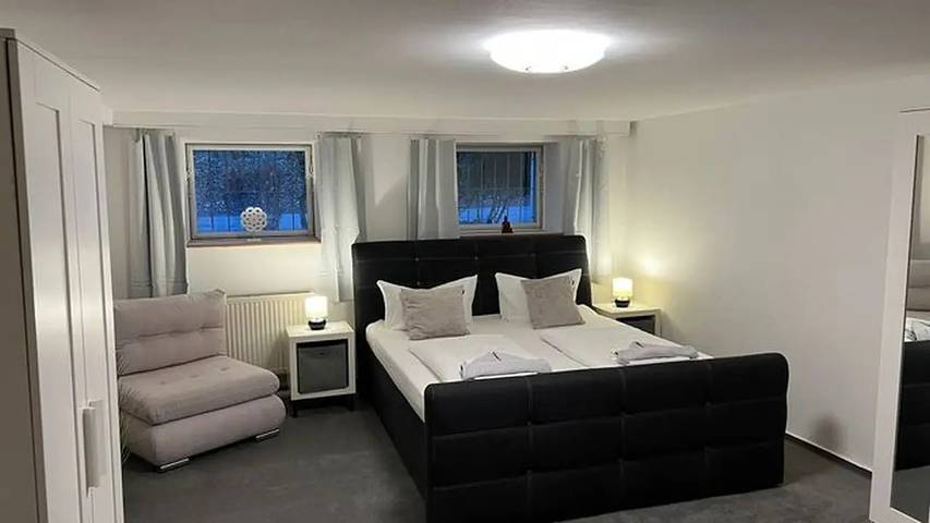 Ferienwohnung für 4 Personen, mit Sauna und Garten sowie Balkon in Gehlsdorf