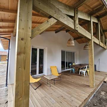 Gîte pour 8 personnes, avec terrasse dans Plage du Cap de l'Homy