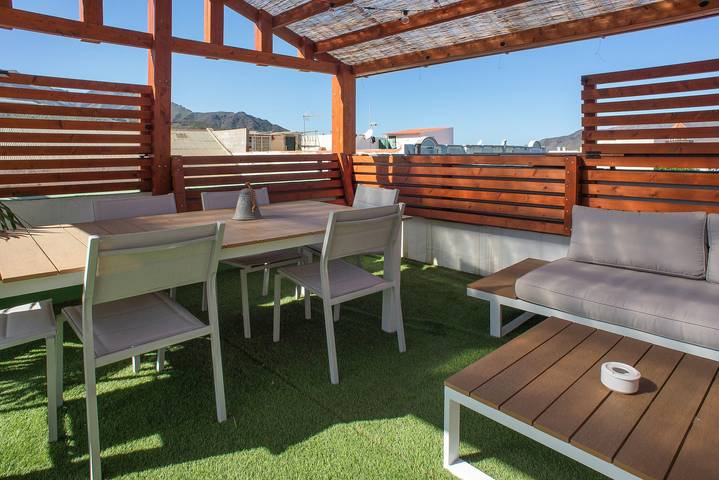 Apartamento entero, Casa de vacaciones "Casa La Meliana" con vistas a la montaña y Wi-Fi in La Aldea de San Nicolás, Gran Canaria Oeste