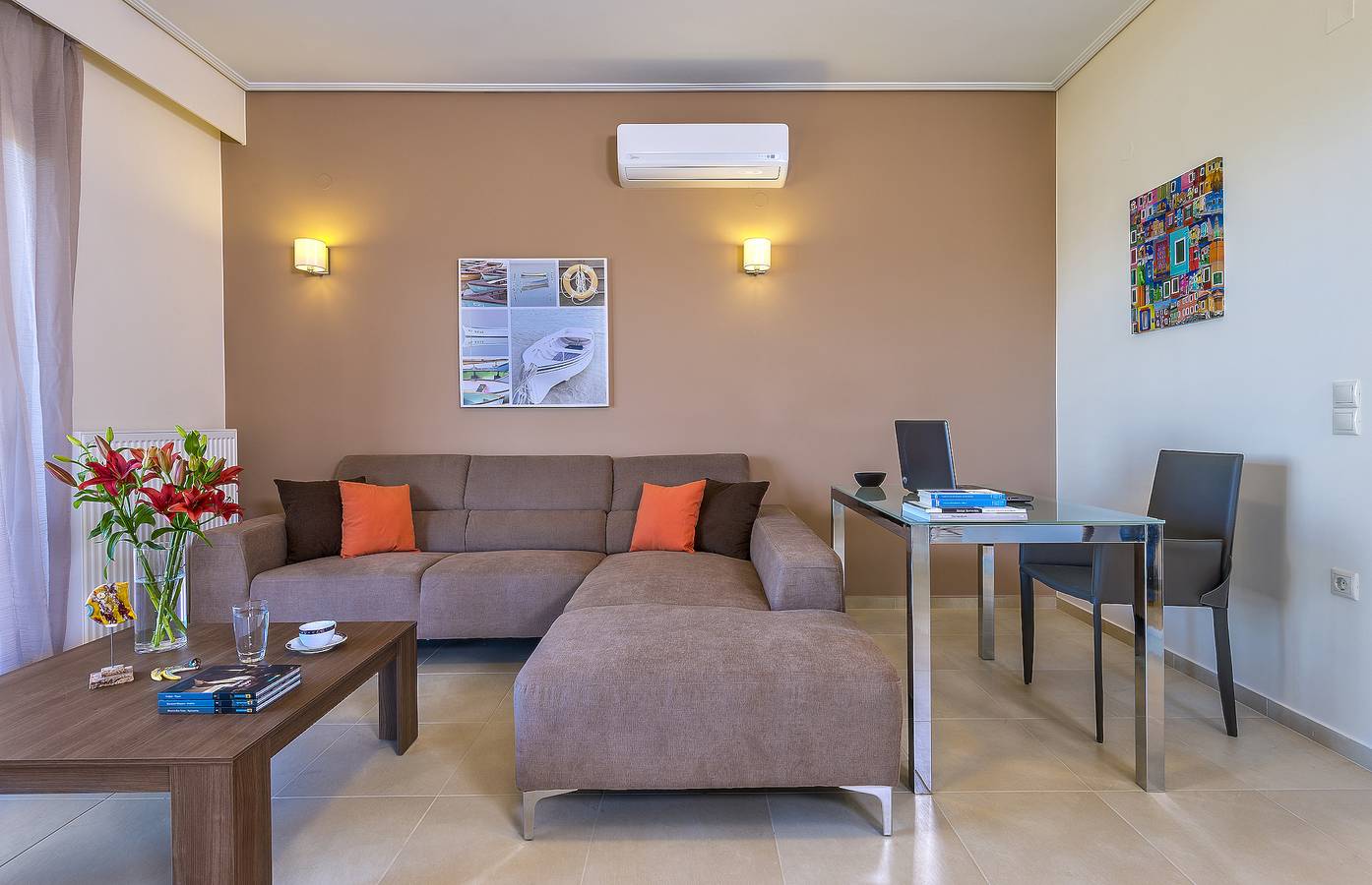 Villa 'Margarita's 3' with Sea View, Wi-Fi and Air Conditioning in Agia (Chania), Chania region