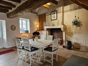 Gîte pour 6 personnes, avec terrasse ainsi que jardin et vue à Couddes