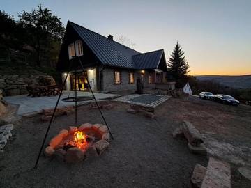 Ferienhaus für 13 Personen, mit Ausblick und Garten am Riesengebirge Polen