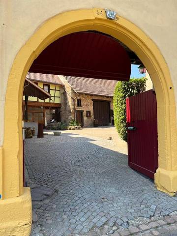 Gîte pour 13 personnes, avec vue et jardin, animaux acceptés à Orschwihr
