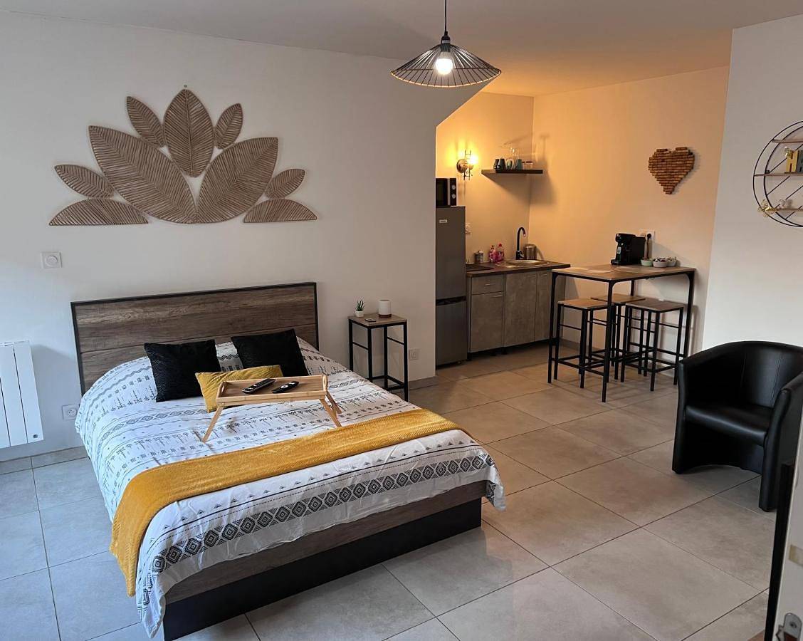 Appartement entier, Studio Glamour avec espace balnéo privé in Dallet, Région de Clermont-Ferrand