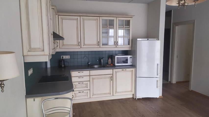 Lägenhet för 3 Personer, med balkong och utsikt i Vilnius