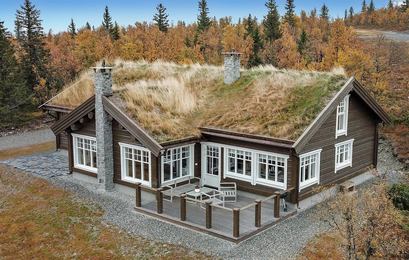 Ferienhaus für 8 Personen mit Terrasse in Gålå, Sør-Fron