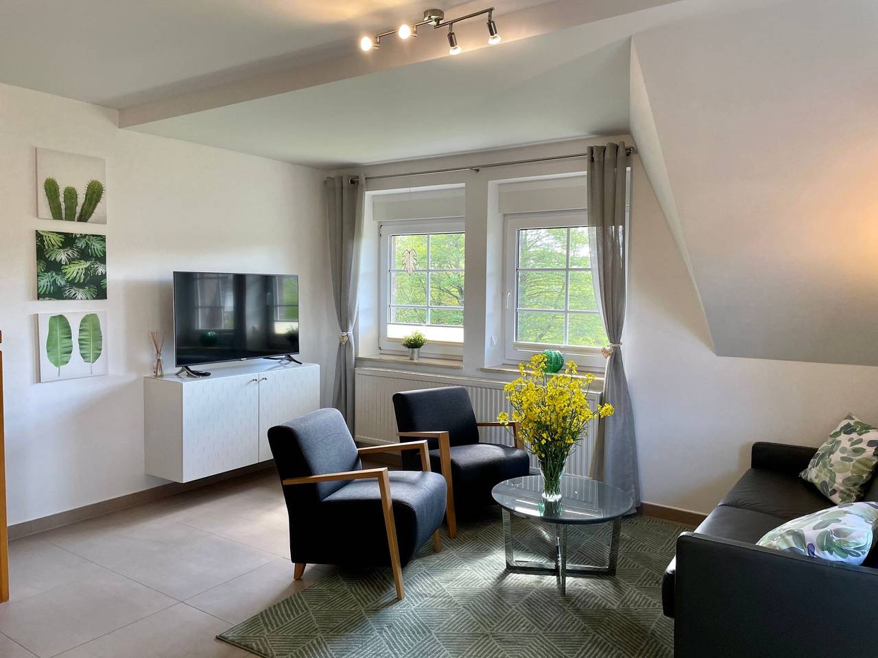 Apartamento entero, Moderne 3-Zimmer Maisonettewohnung in der Natur in Lancken-Granitz, Rügen