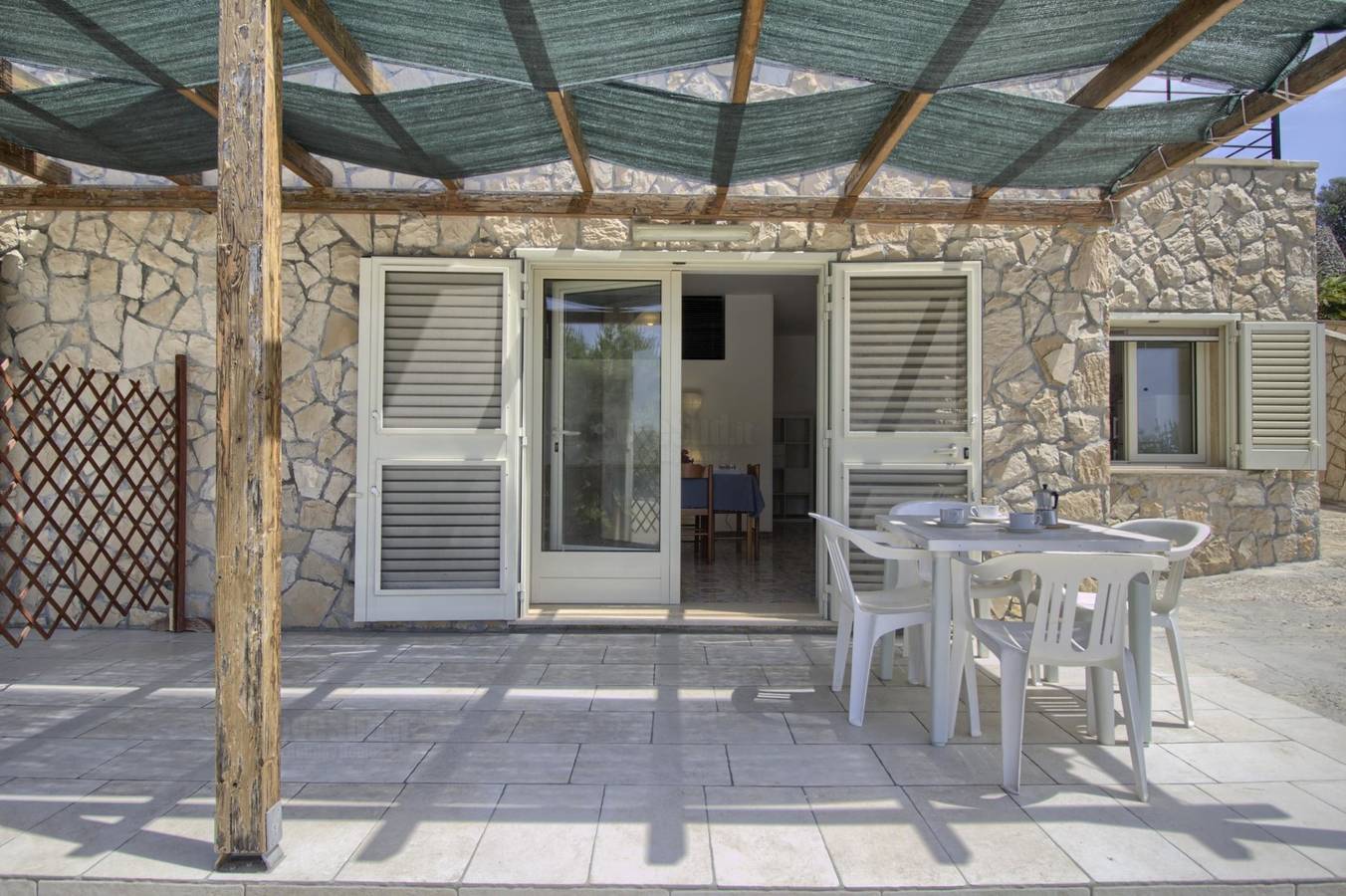 Ferienhaus für 3 Personen mit Terrasse in Patù, Golf von Tarent