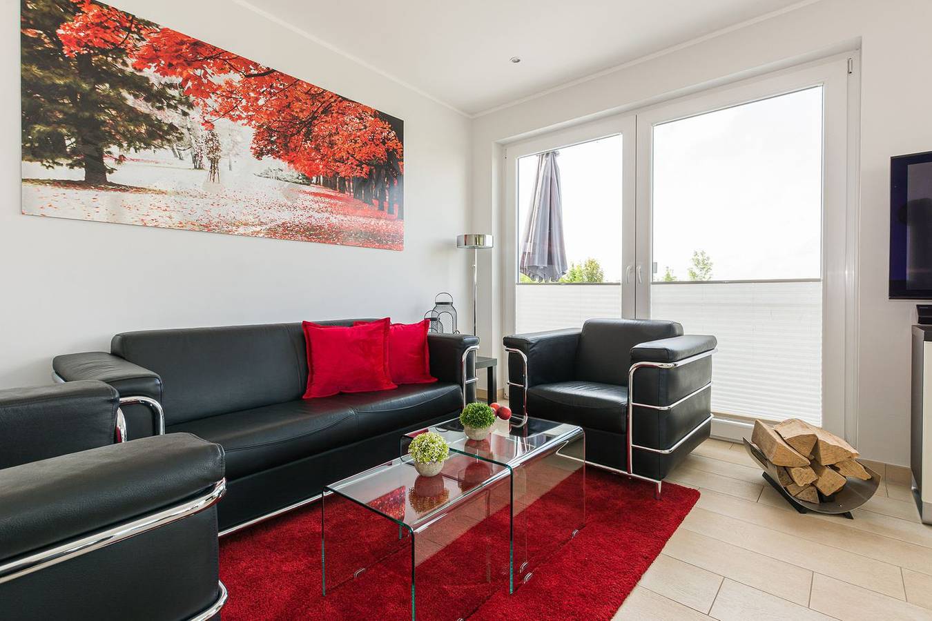 Ganze Wohnung, Komfortable Ferienwohnung - Sanfte Brise - mit Garten und Kamin. in Göhren-Lebbin, Fleesensee