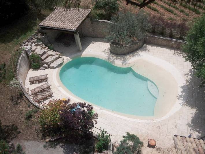 Chambre d’hôte pour 5 personnes, avec Terrasse et Jardin ainsi que Piscine et Vue