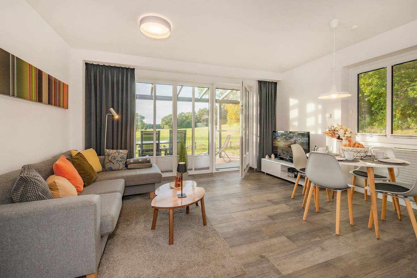 Ferienhaus Amber 6k - traumhaftes Ferienhaus mit Kamin und Sauna in Gothensee, Korswandt