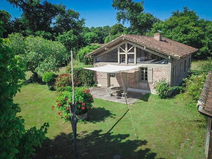 Casa de vacaciones para 8 personas, con jardín y vistas en Messanges