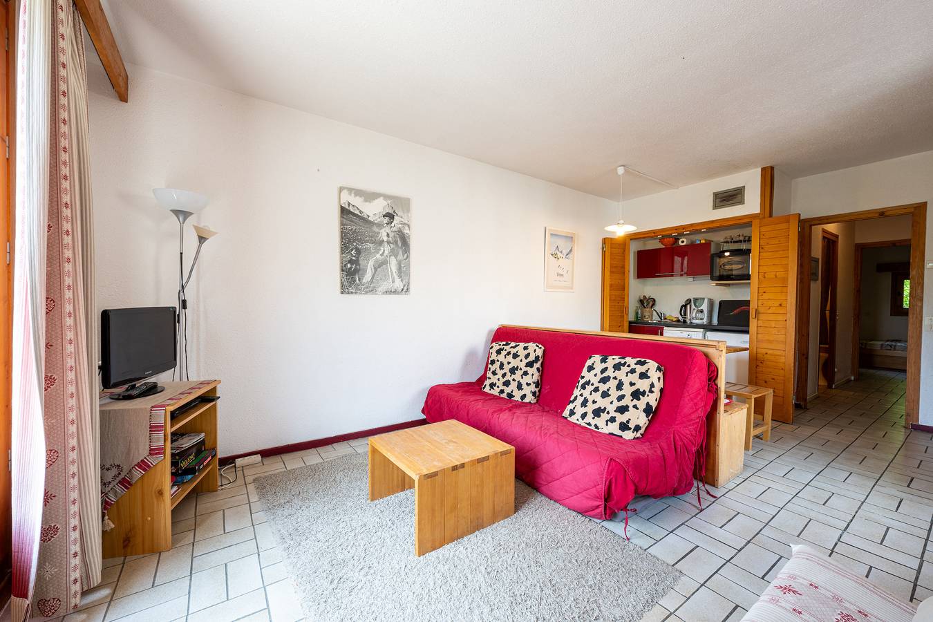 Ganze Wohnung, Ferienwohnung 'Les Arolles N°G54' mit Bergblick, privatem Pool und privater Terrasse in Valloire, Region Saint-Jean-de-Maurienne