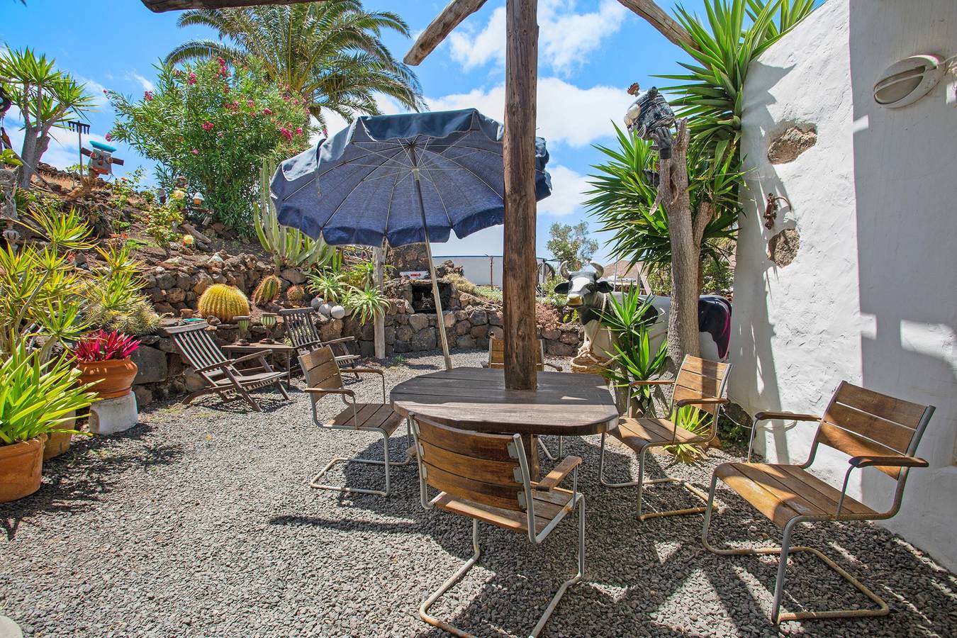 Casa Caldereta con vistas a la montaña, piscina, Wi-Fi y terraza in Guatiza, Teguise