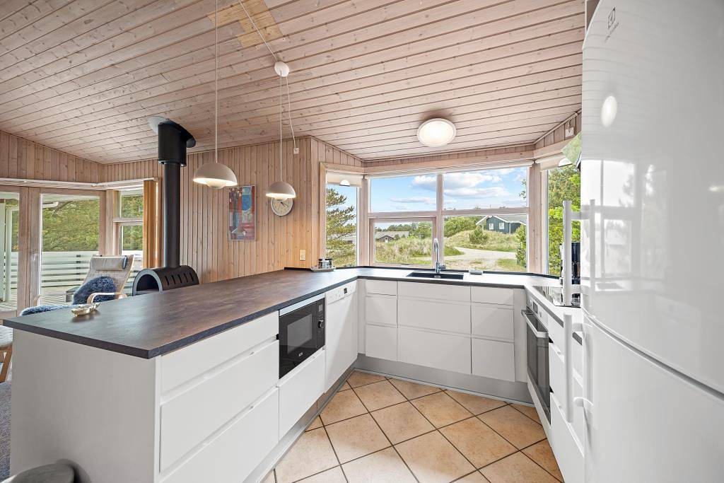 Gemütliches, helles Ferienhaus mit Sauna und Whirlpool - 6 Personen in Vejers Strand, Varde