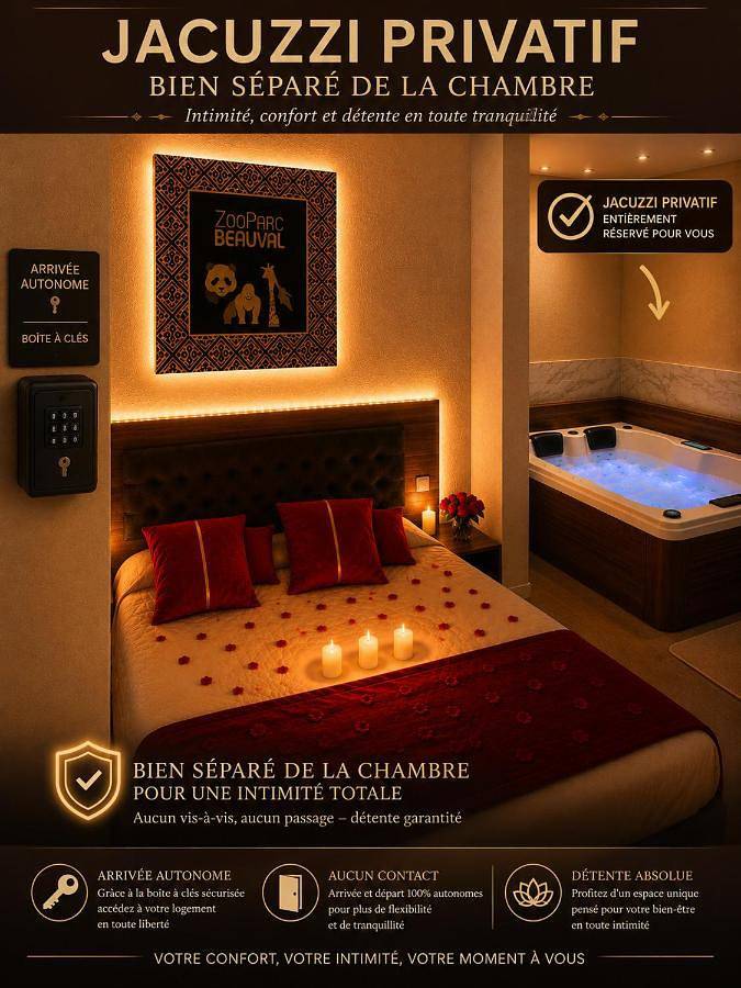 Gîte pour 2 personnes, avec jardin et jacuzzi à Pruniers-en-Sologne