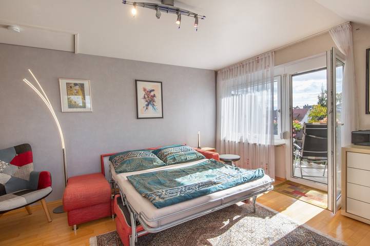 Appartement entier, Appartement "Diepold" avec vue sur les montagnes, jardin partagé et Wi-Fi in Wasserburg am Bodensee, Souabe (Bavière)