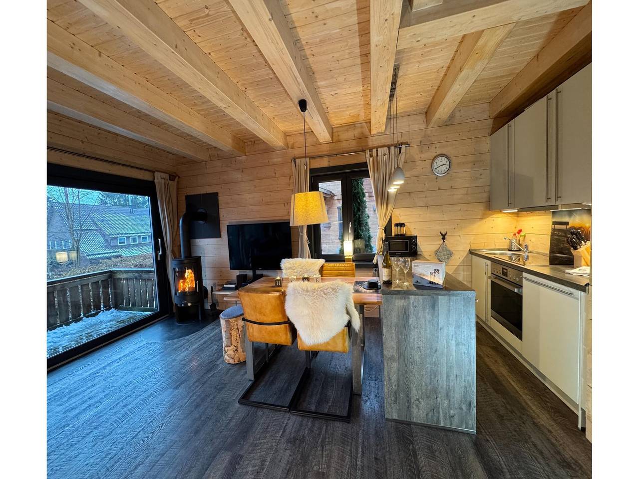 Blockhütte im Harz mit Sauna und Kamin in Hahnenklee, Goslar