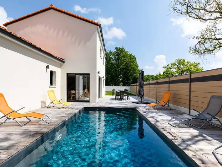 Villa pour 8 personnes, avec terrasse et piscine en Loire-Atlantique