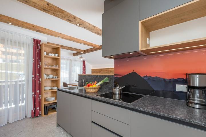 Entire apartment, Holiday Apartment 'Ausserharmerhof Bergdiamant' with Mountain View, Shared Garden and Wi-Fi in Villgratener Berge, Gsies