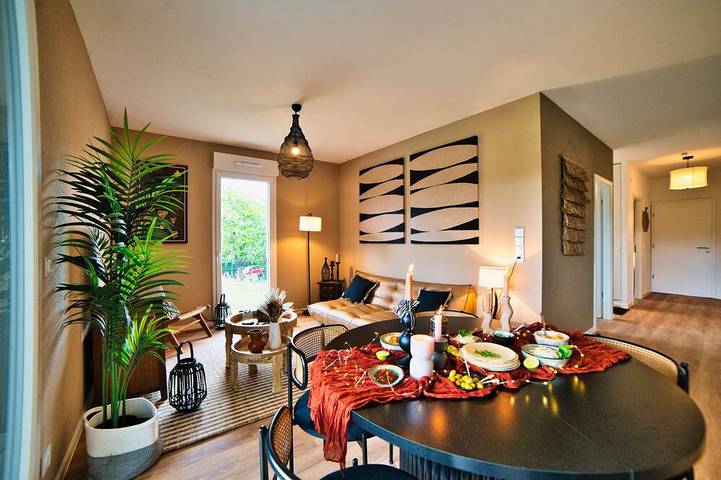 Ganze Wohnung, Lodge de la Prairie - Ethnic Chic - Spa and Nature in Osenbach, Regionaler Naturpark Belchen der Vogesen