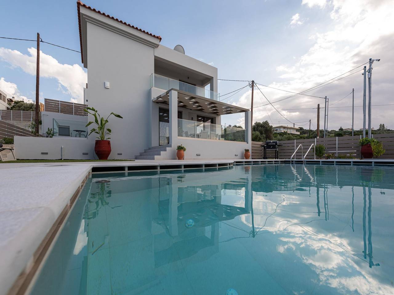 Villa auf Kreta mit Meerblick und Pool in Rethymno und Umgebung