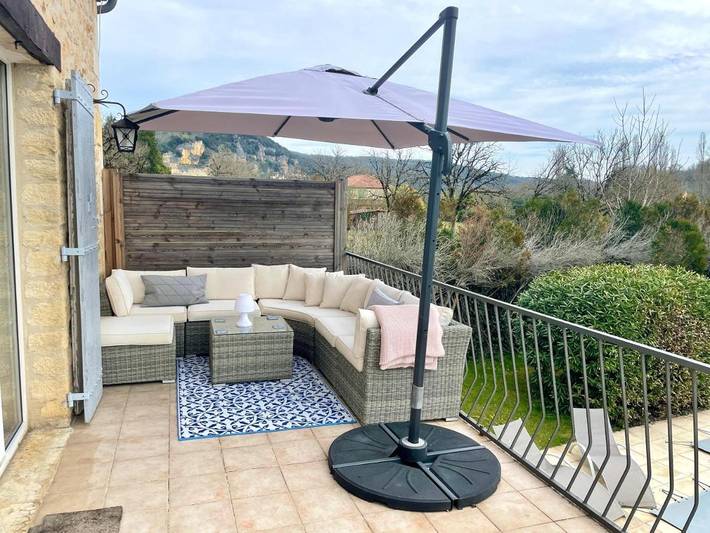 Location de vacances pour 6 personnes, avec piscine et jardin ainsi que terrasse et vue dans Jardins de Marqueyssac - 3